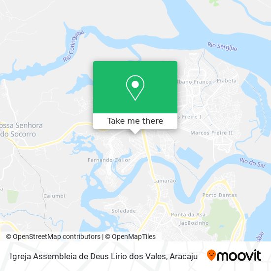 Igreja Assembleia de Deus Lirio dos Vales map