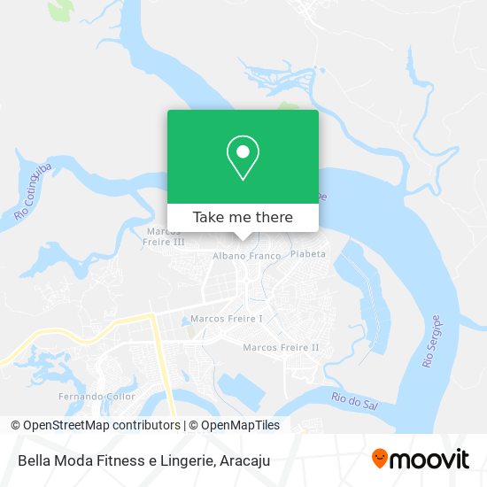 Bella Moda Fitness e Lingerie map