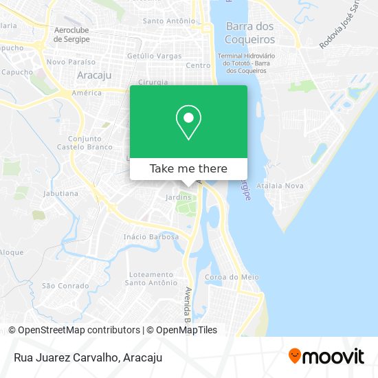 Mapa Rua Juarez Carvalho