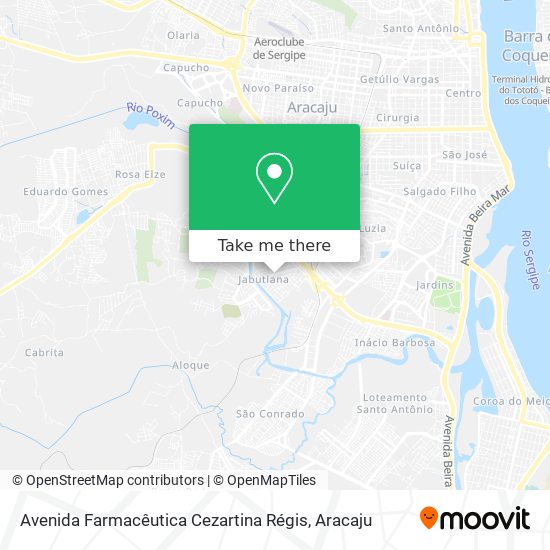 Avenida Farmacêutica Cezartina Régis map