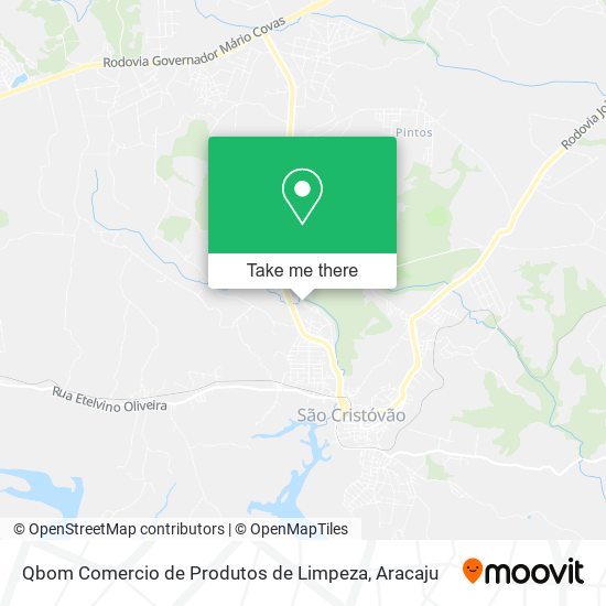 Mapa Qbom Comercio de Produtos de Limpeza