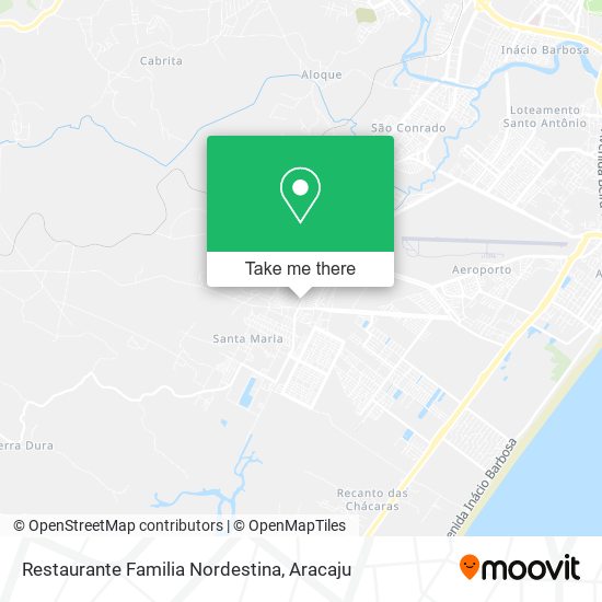 Mapa Restaurante Familia Nordestina