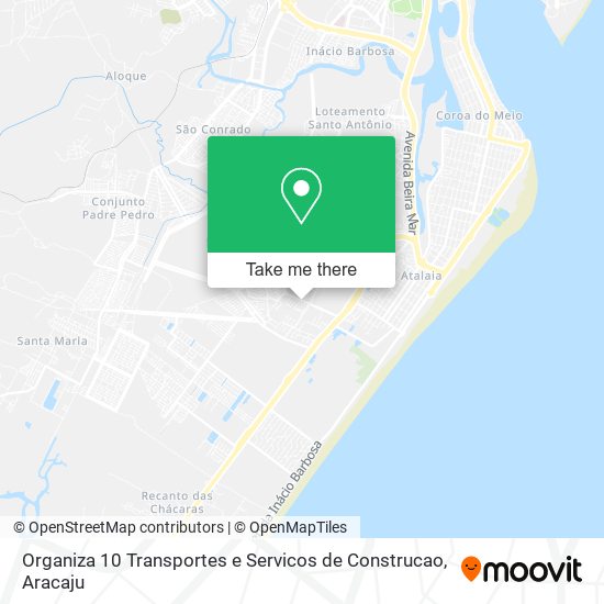 Organiza 10 Transportes e Servicos de Construcao map