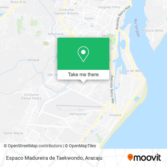 Mapa Espaco Madureira de Taekwondo