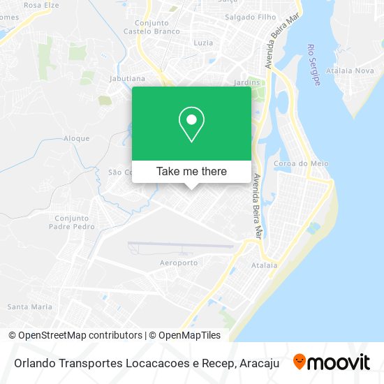 Orlando Transportes Locacacoes e Recep map