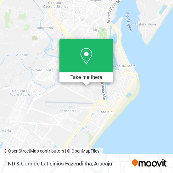 Mapa IND & Com de Laticinios Fazendinha