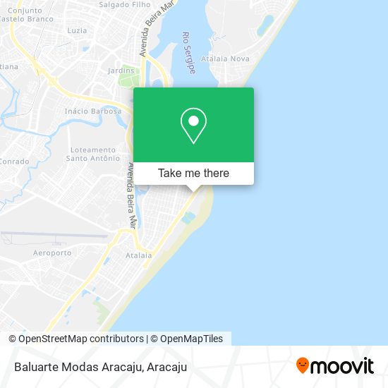 Baluarte Modas Aracaju map