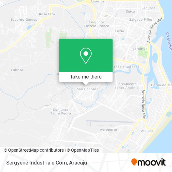 Sergyene Indústria e Com map