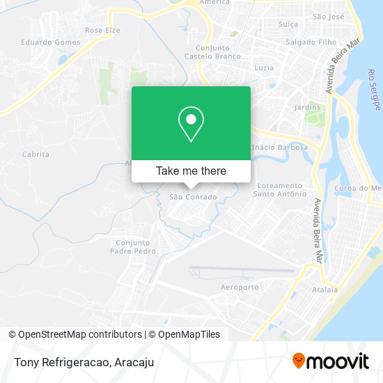 Tony Refrigeracao map