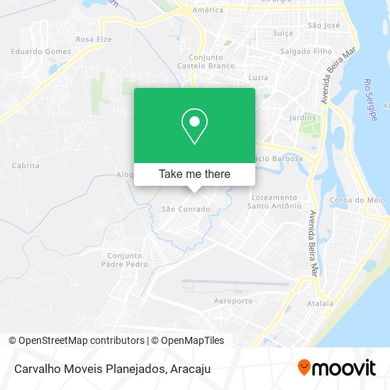 Mapa Carvalho Moveis Planejados