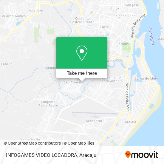 Mapa INFOGAMES VIDEO LOCADORA
