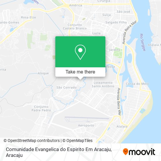 Comunidade Evangelica do Espirito Em Aracaju map