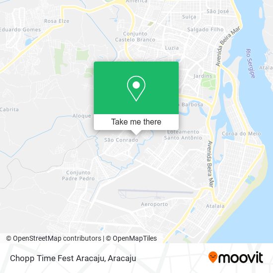 Mapa Chopp Time Fest Aracaju