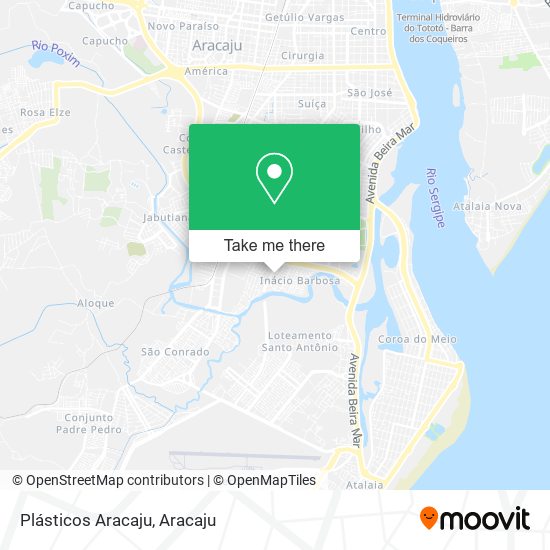 Plásticos Aracaju map