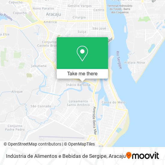 Indústria de Alimentos e Bebidas de Sergipe map