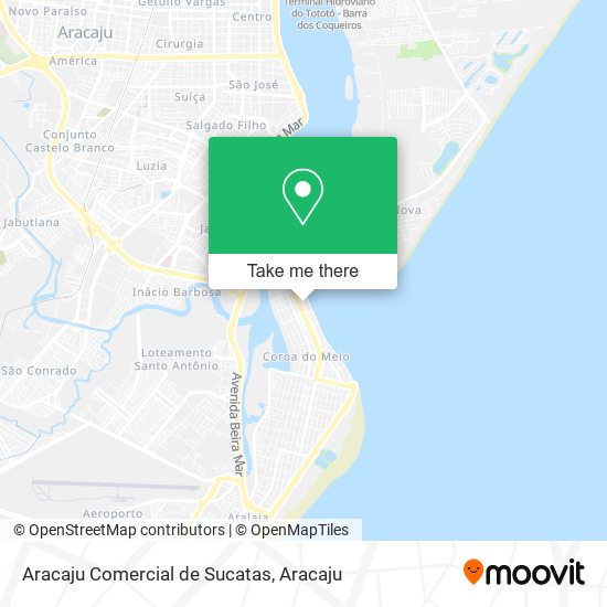 Aracaju Comercial de Sucatas map