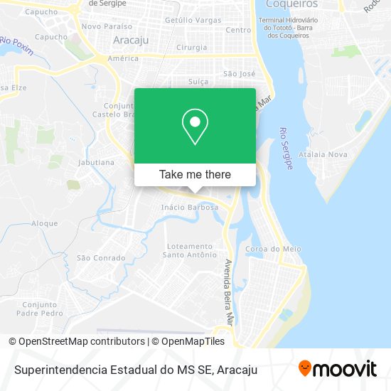 Mapa Superintendencia Estadual do MS SE