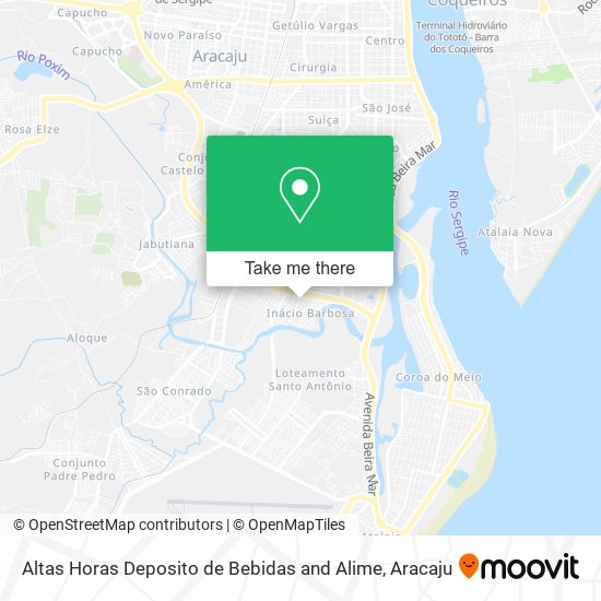 Mapa Altas Horas Deposito de Bebidas and Alime