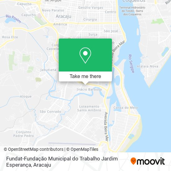 Mapa Fundat-Fundação Municipal do Trabalho Jardim Esperança