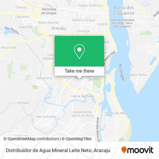 Distribuidor de Agua Mineral Leite Neto map