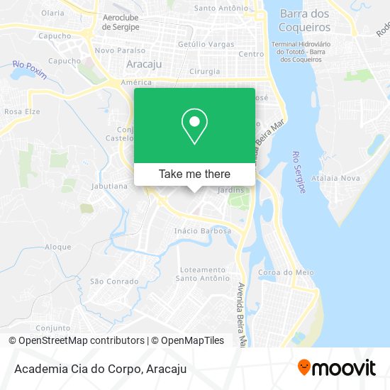 Mapa Academia Cia do Corpo