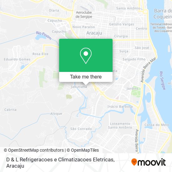 Mapa D & L Refrigeracoes e Climatizacoes Eletricas