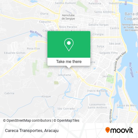 Careca Transportes map