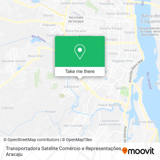 Transportadora Satélite Comércio e Representações map