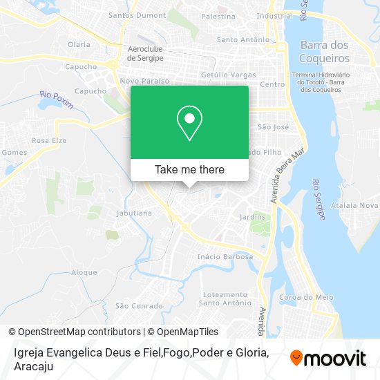 Mapa Igreja Evangelica Deus e Fiel,Fogo,Poder e Gloria