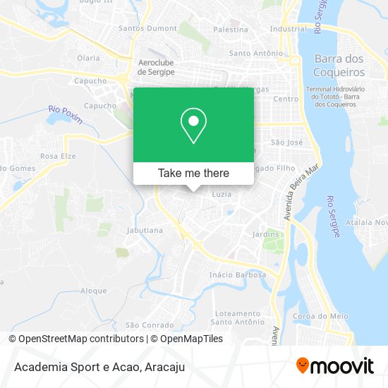 Academia Sport e Acao map