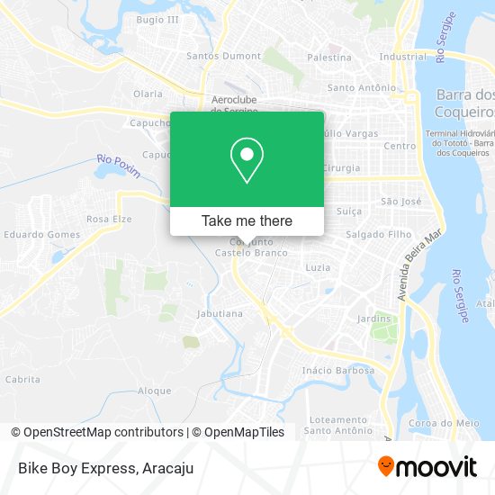 Bike Boy Express map