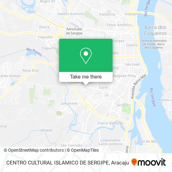 Mapa CENTRO CULTURAL ISLAMICO DE SERGIPE