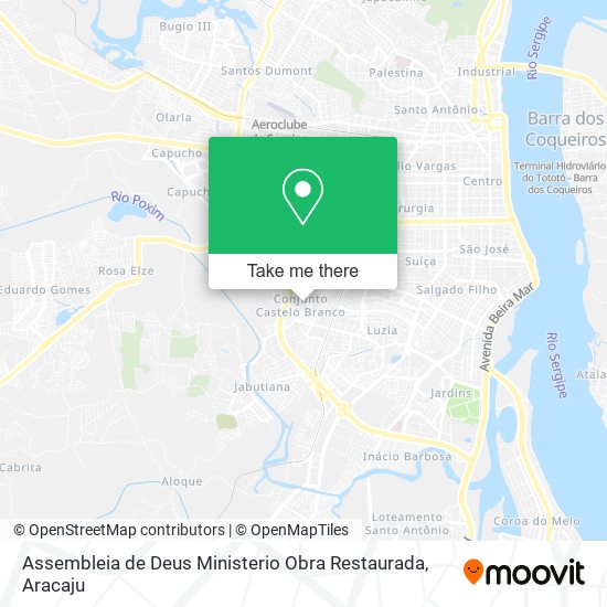 Mapa Assembleia de Deus Ministerio Obra Restaurada