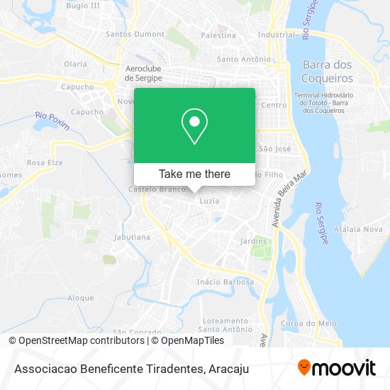 Mapa Associacao Beneficente Tiradentes