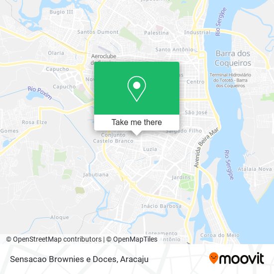 Sensacao Brownies e Doces map