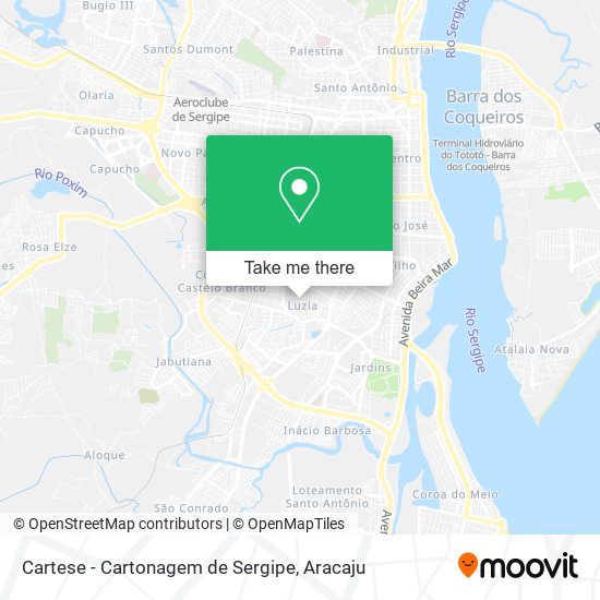 Mapa Cartese - Cartonagem de Sergipe