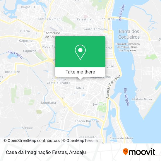 Mapa Casa da Imaginação Festas