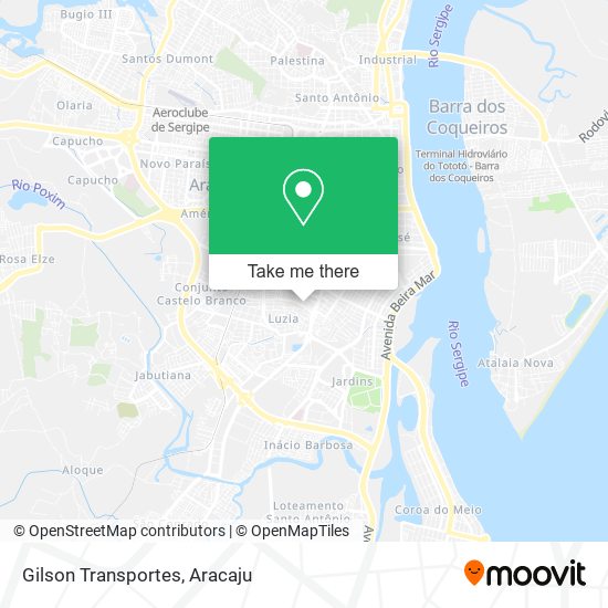 Mapa Gilson Transportes