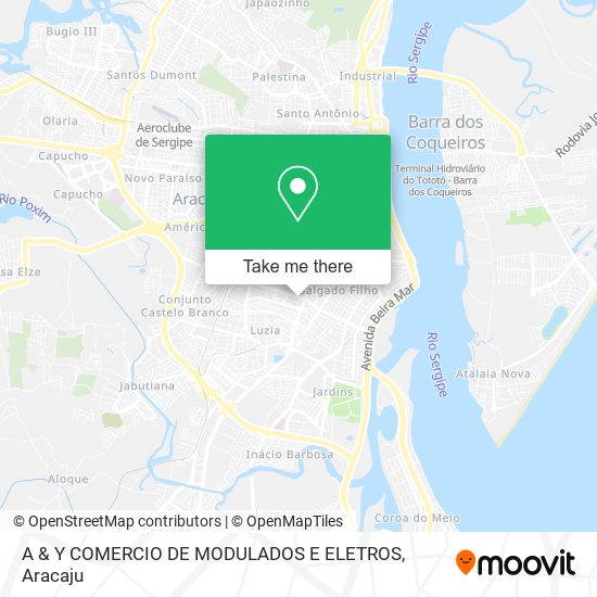 A & Y COMERCIO DE MODULADOS E ELETROS map