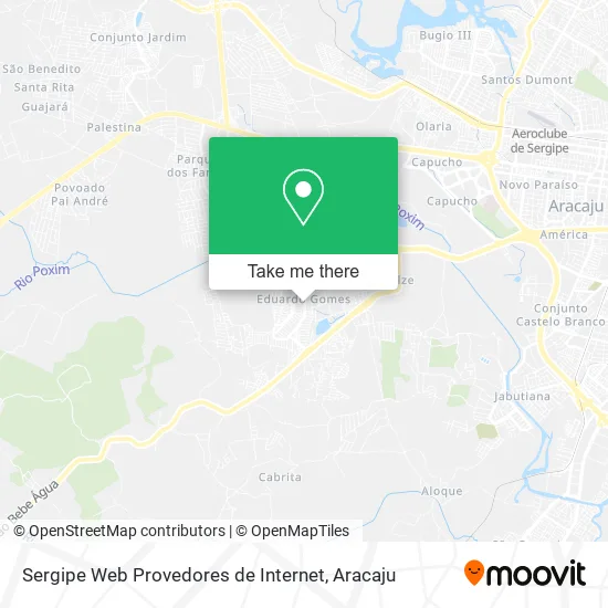 Sergipe Web Provedores de Internet map