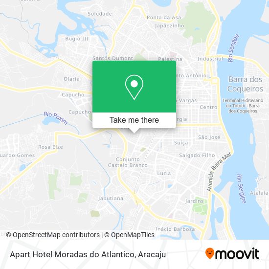 Mapa Apart Hotel Moradas do Atlantico