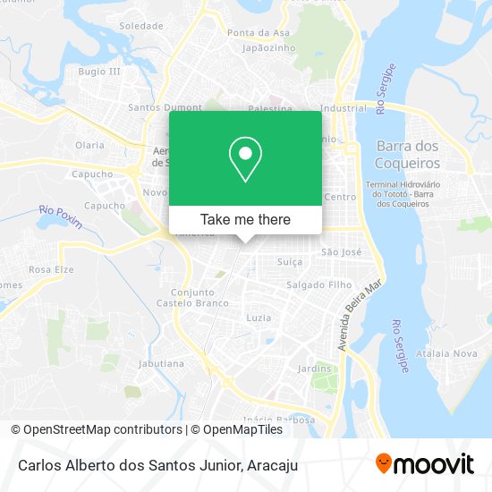 Carlos Alberto dos Santos Junior map