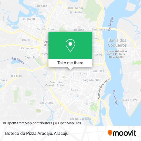 Mapa Boteco da Pizza Aracaju