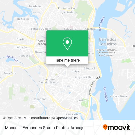 Manuella Fernandes Studio Pilates map