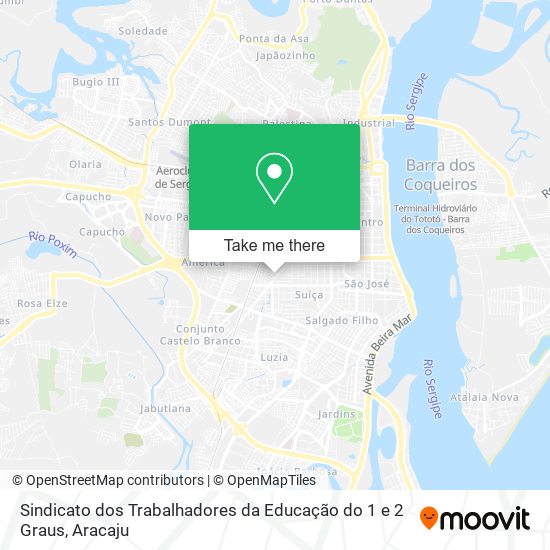 Mapa Sindicato dos Trabalhadores da Educação do 1 e 2 Graus