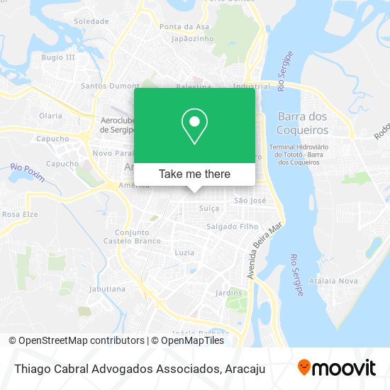 Mapa Thiago Cabral Advogados Associados