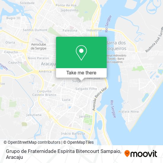 Grupo de Fraternidade Espírita Bitencourt Sampaio map