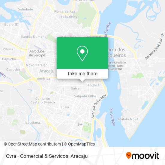 Cvra - Comercial & Servicos map