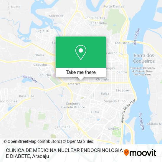 Mapa CLíNICA DE MEDICINA NUCLEAR ENDOCRINOLOGIA E DIABETE