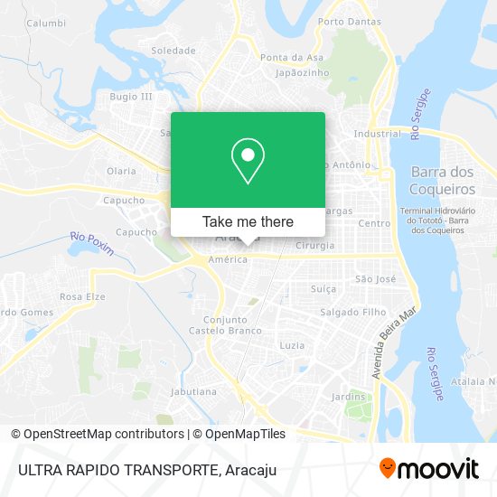 Mapa ULTRA RAPIDO TRANSPORTE